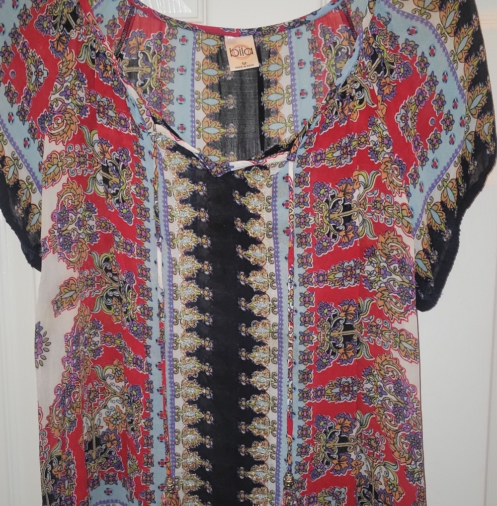 Bila Vibrant Patterned Blouse